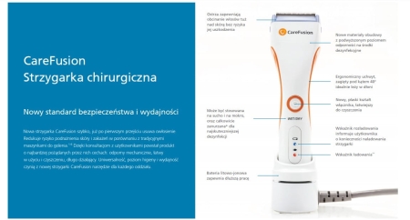 Strzygarka chirurgiczna CareFusion bez ładowarki (5513E)