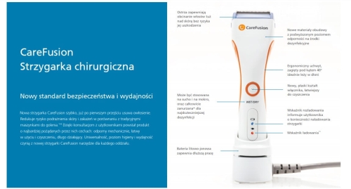 Strzygarka chirurgiczna CareFusion bez ładowarki (5513E)