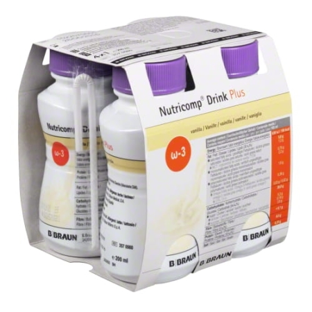 Nutricomp Drink Plus o smaku wanilii 4x200ml