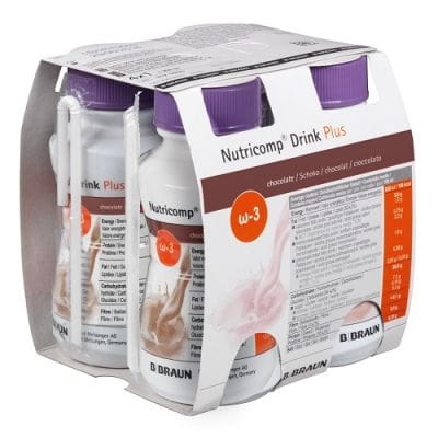 Nutricomp Drink Plus o smaku czekolady 4x200ml