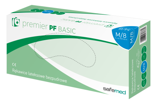 Rękawice lateksowe bezpudrowe Premier Basic a'100