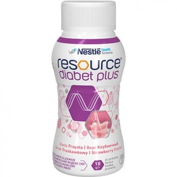 RESOURCE DIABET PLUS truskawka 4 x 200 ml