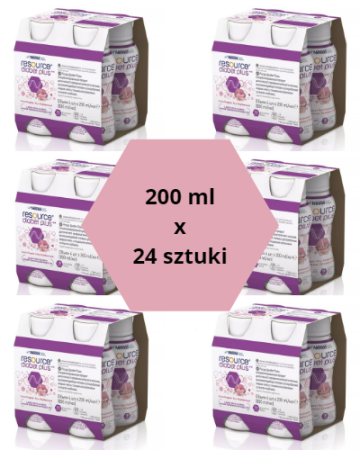 RESOURCE DIABET PLUS truskawka 24 x 200 ml