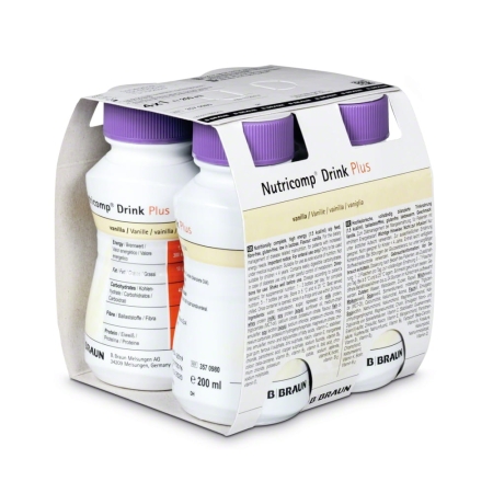 Nutricomp Drink Plus o smaku wanilii 4x200ml