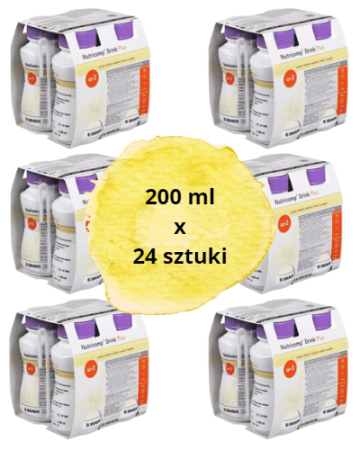 Nutricomp Drink Plus o smaku wanilii 24x200ml