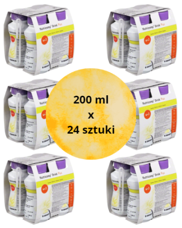 Nutricomp Drink Plus o smaku banana 24x200ml