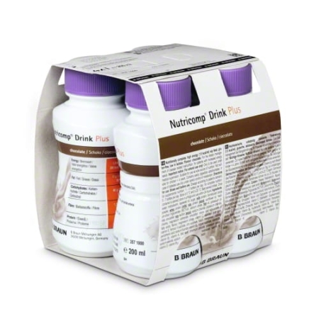 Nutricomp Drink Plus o smaku czekolady 4x200ml