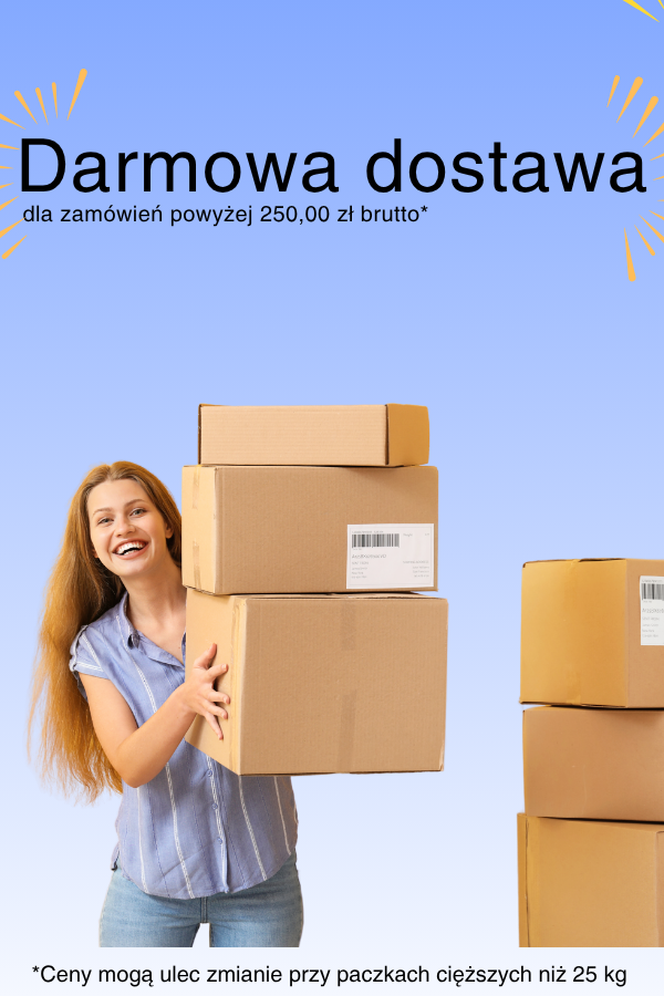 Darmowa dostawa dla zamówień powyżej 250,00 zł brutto